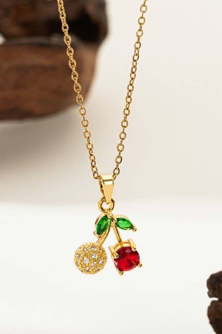 18K STAINLESS STEEL TARNISH FREE FRUIT NECKLACE
