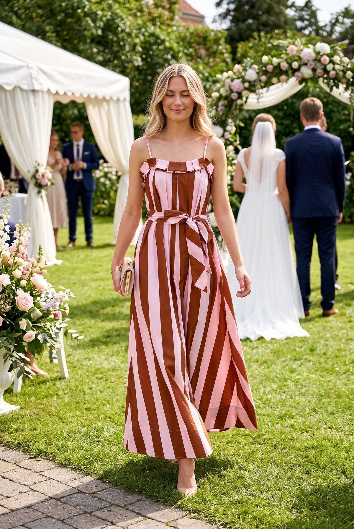 TASKET STRIPE DRESS