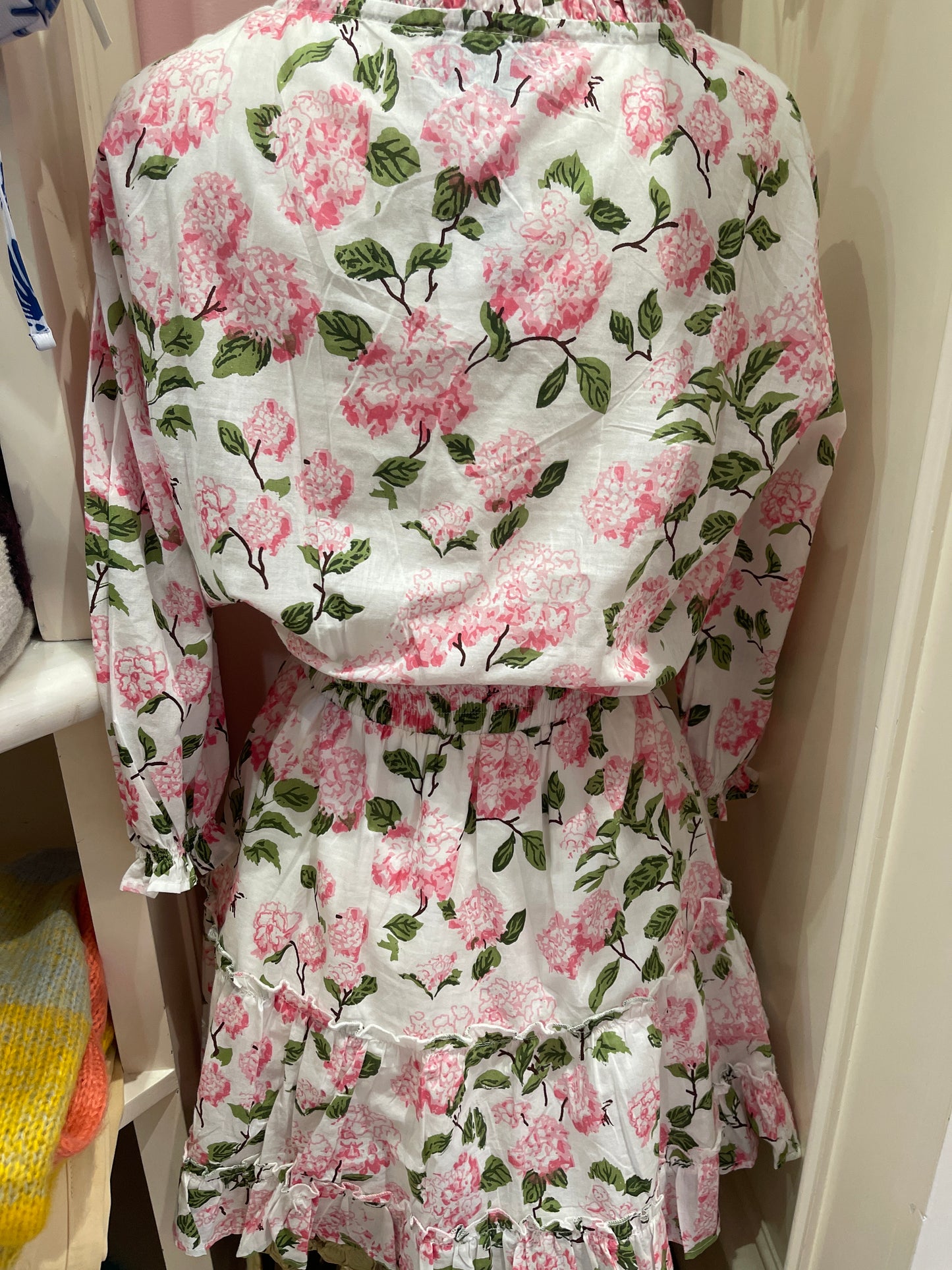 JAYNE PINK HYDRANGEA DRESS
