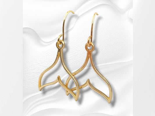 Minimalist Mermaid Tail Earrings