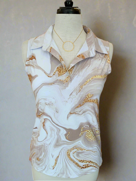 CHEETAH MARBLE GOLF SHIRT