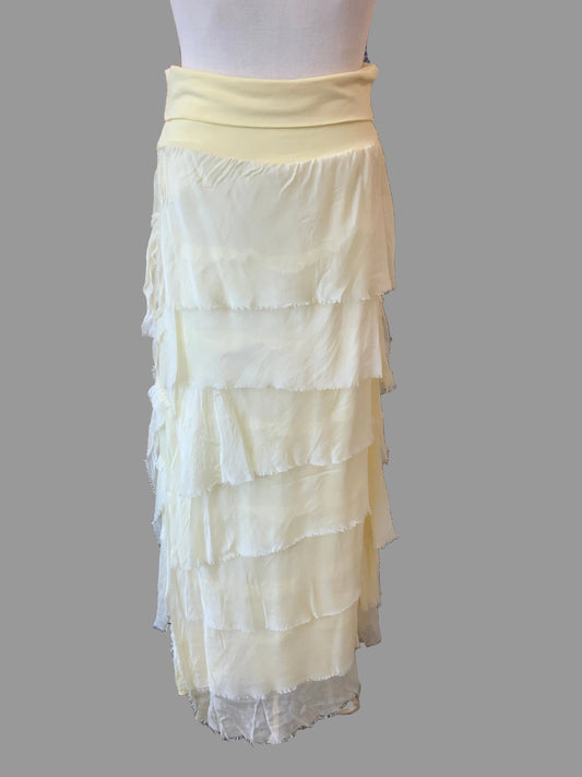 ELBA SILKY TIERED SKIRT