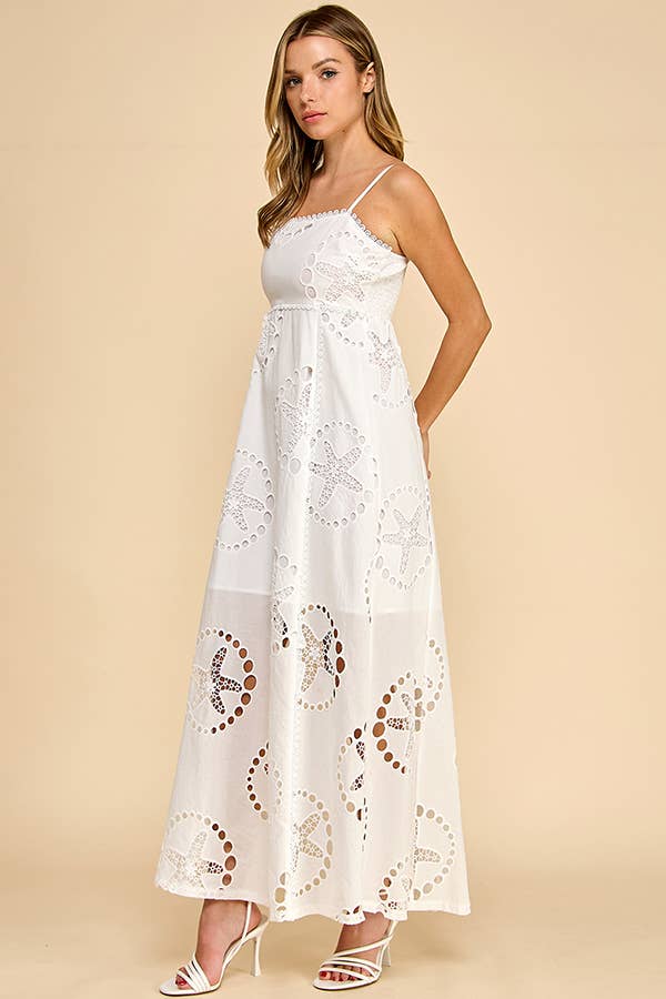 STARFISH  LASER LINEN DRESS
