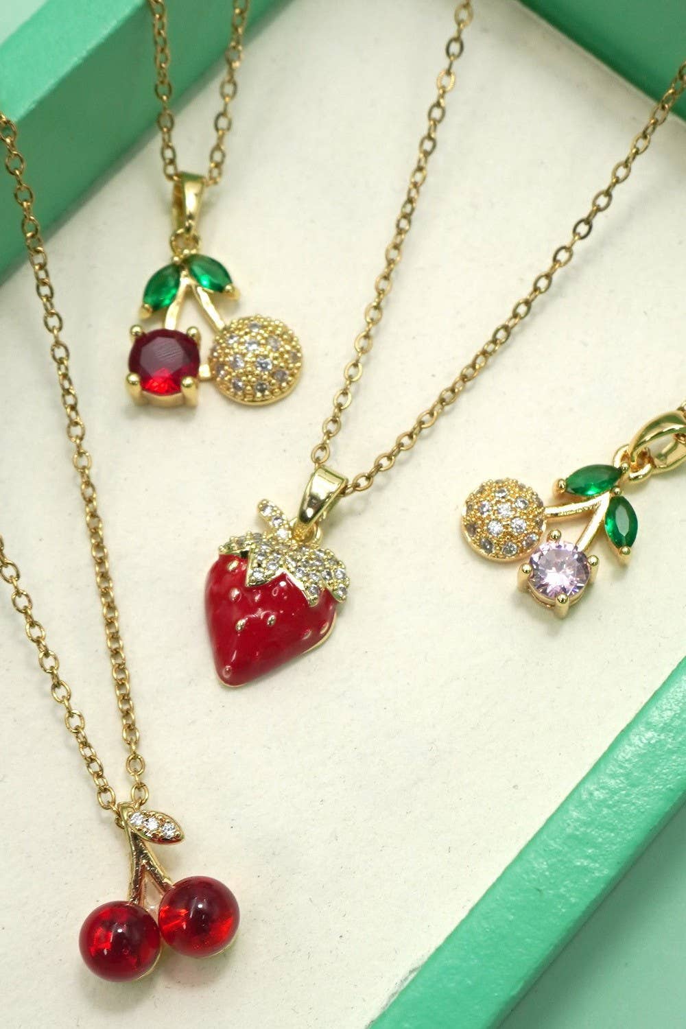18K STAINLESS STEEL TARNISH FREE FRUIT NECKLACE