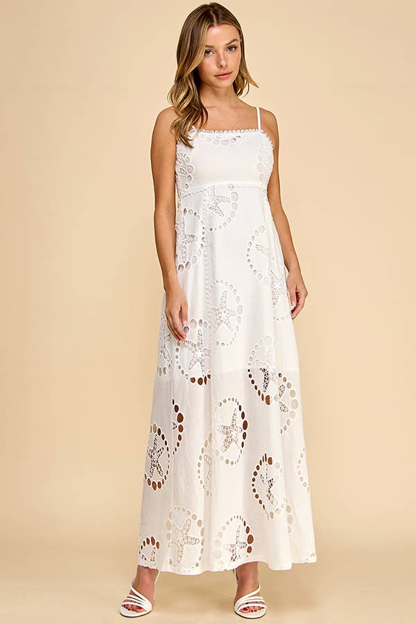 STARFISH  LASER LINEN DRESS
