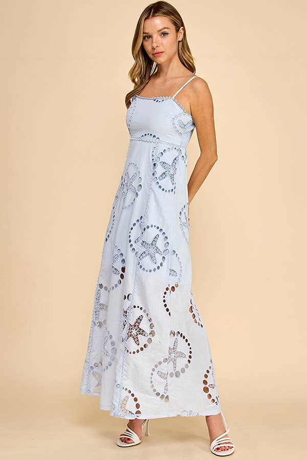 STARFISH  LASER LINEN DRESS