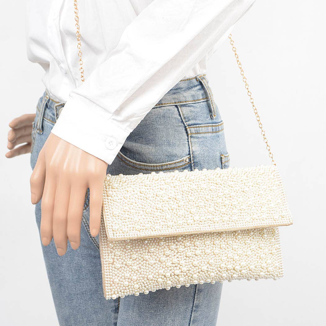 Fancy Pearl Party Clutch