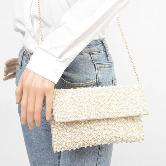 Fancy Pearl Party Clutch