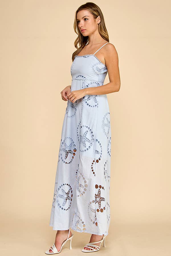 STARFISH  LASER LINEN DRESS