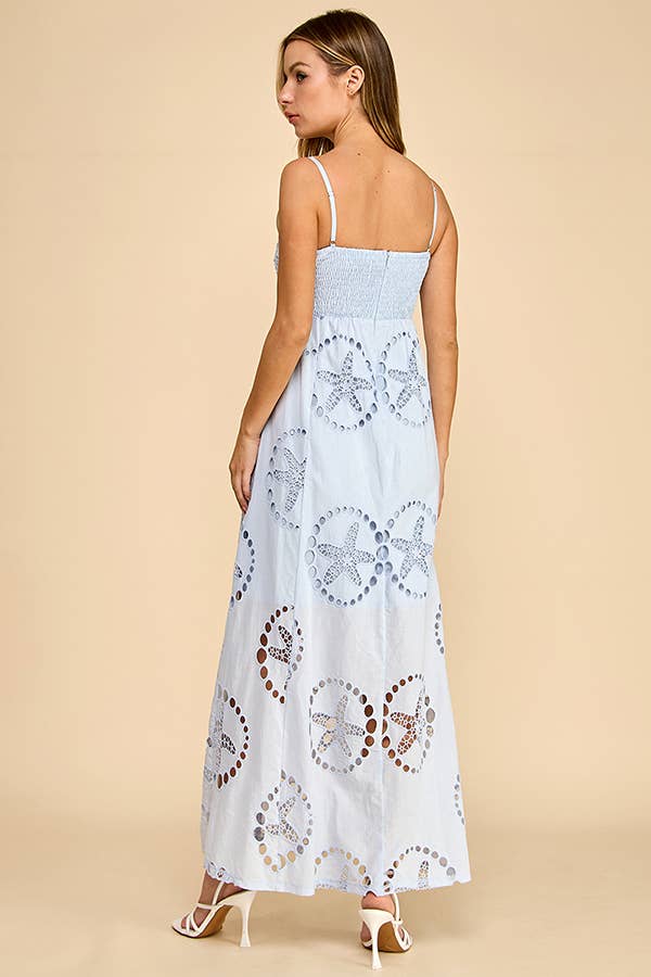 STARFISH  LASER LINEN DRESS
