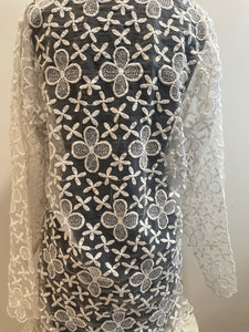 ARRIANA FLORAL LACE COVER UP