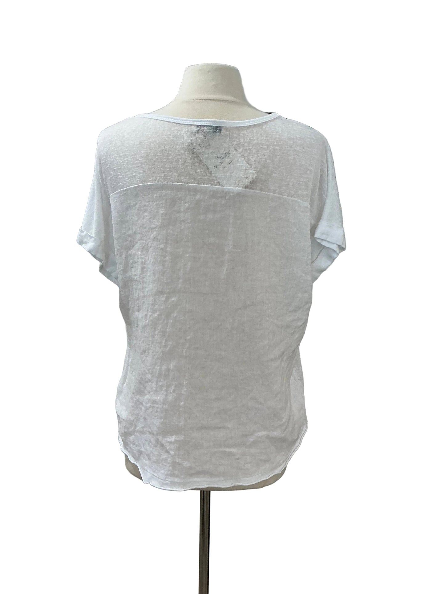 RIMINI LINEN V-NECK BLOUSE