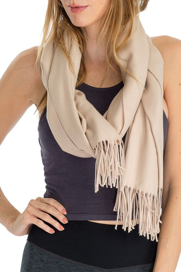 TWILL CASHMERE WRAP SHAWL SCARF