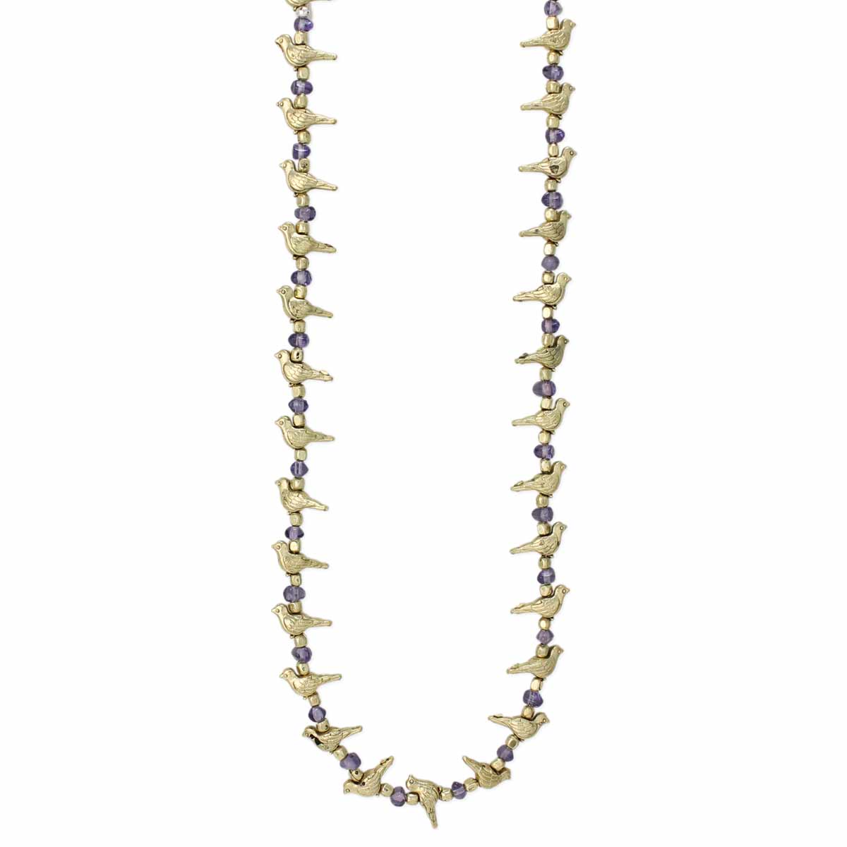 Flock of Birds Gold Necklace