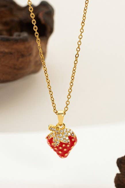 18K STAINLESS STEEL TARNISH FREE FRUIT NECKLACE