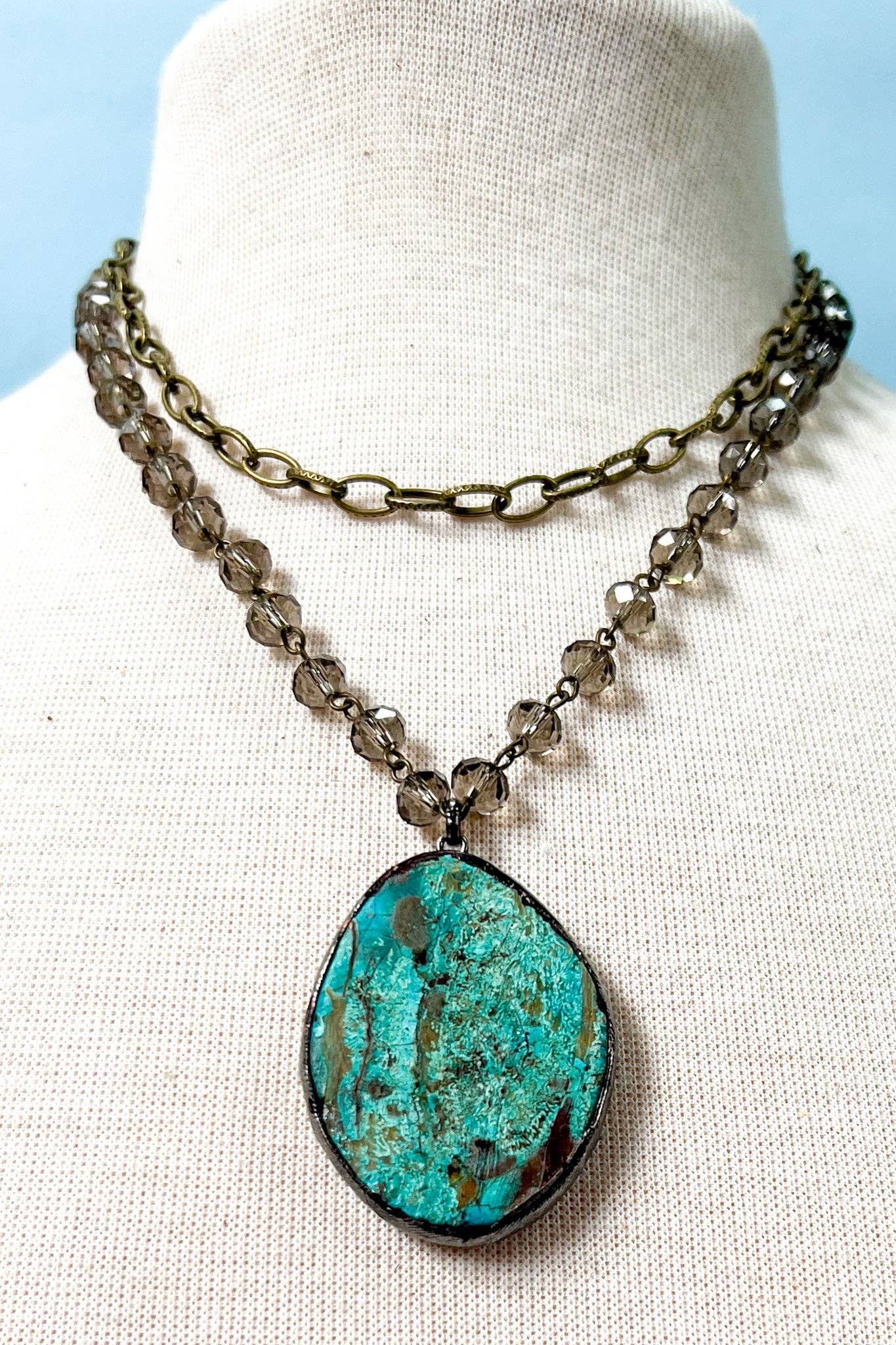 SMOKY MARBLE NECKLACE