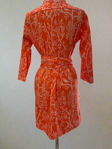 ARDEN GARDEN CORAL TOILE DRESS