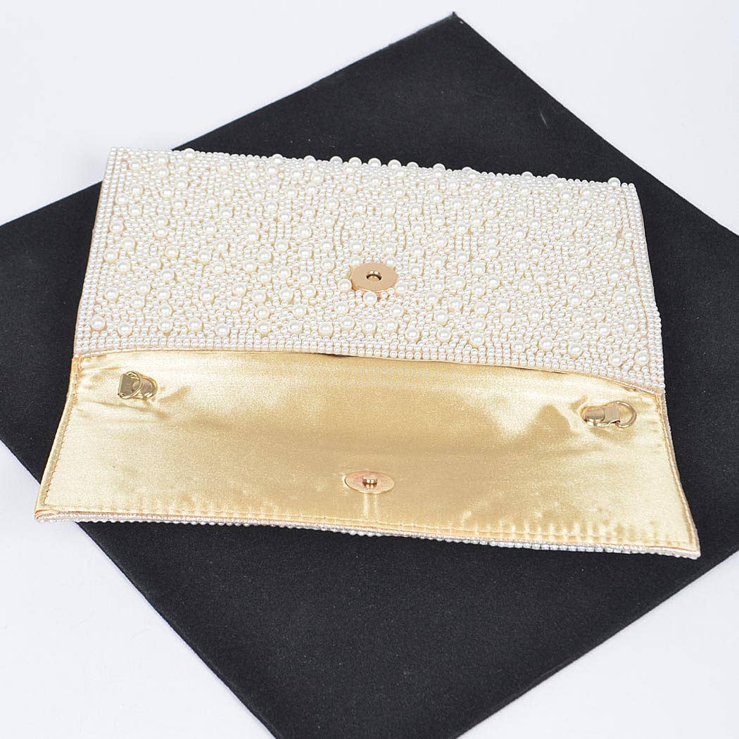 Fancy Pearl Party Clutch