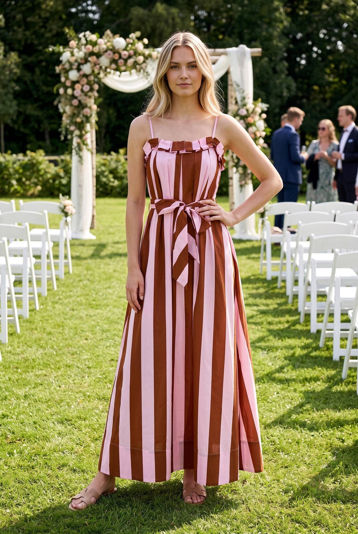 TASKET STRIPE DRESS
