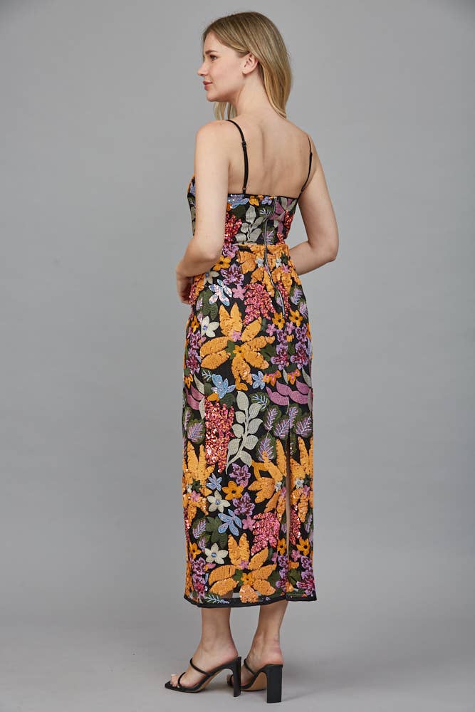 SEQUIN FLOWER POWER DRESS