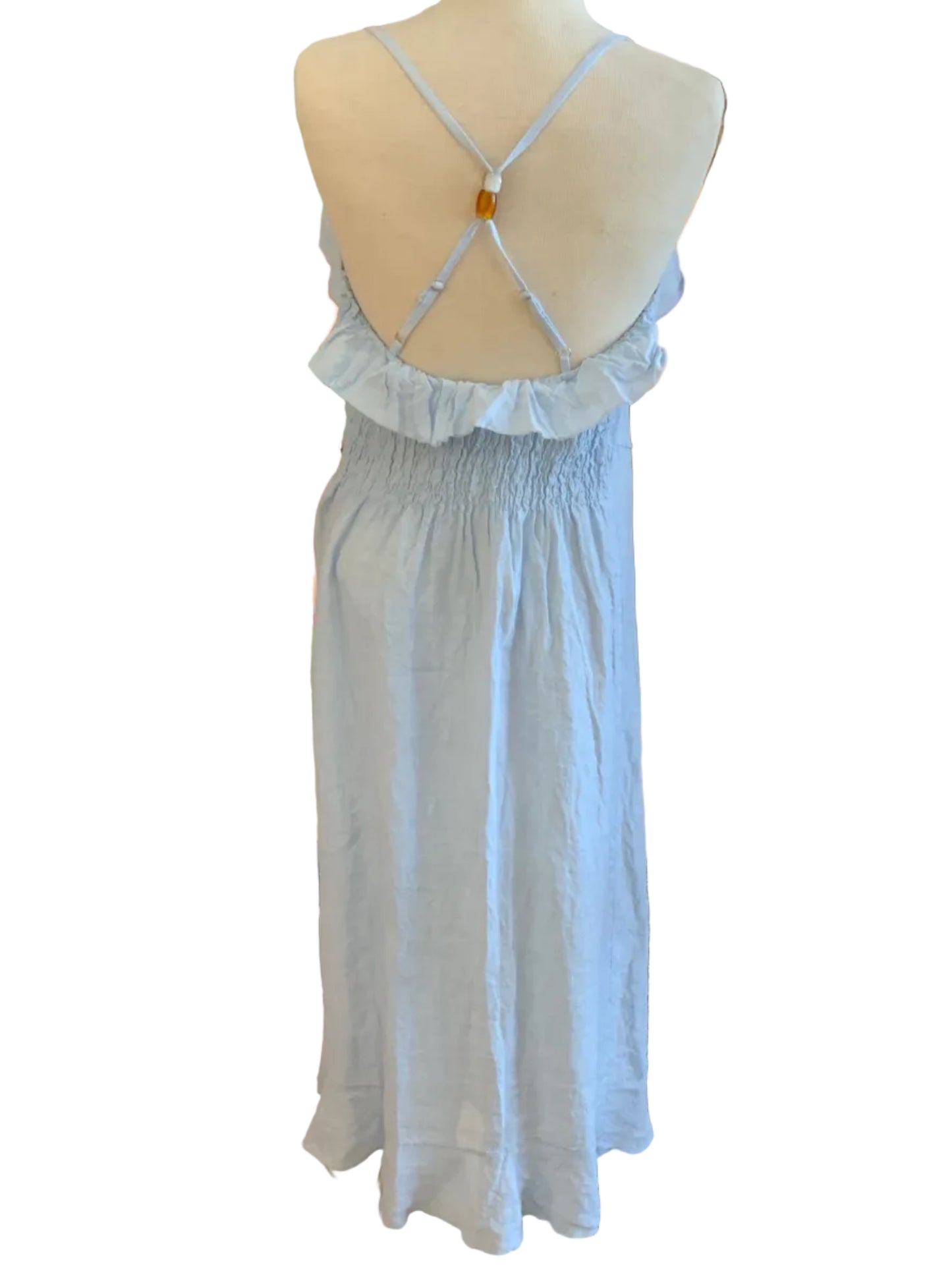 AMALFI COAST RUFFLE DRESS