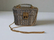 WOVEN COTTON BASKET BAG