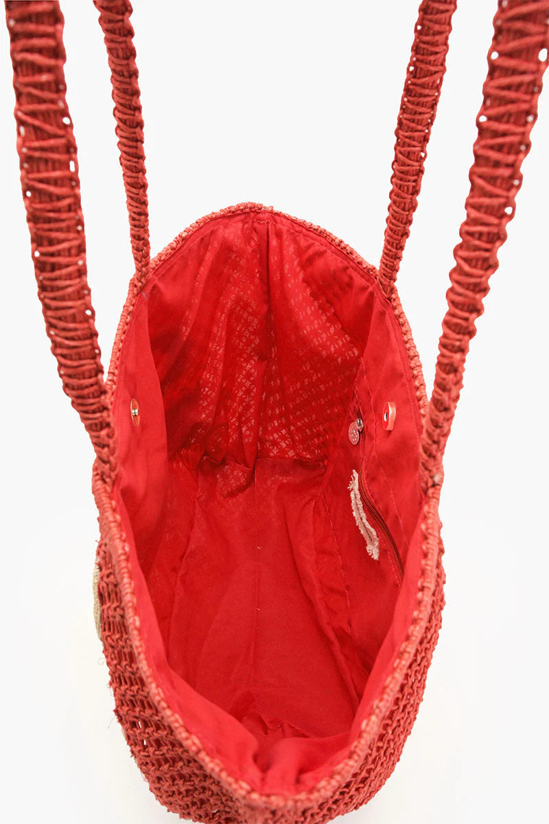 CIAO BELLA BEADED CORDAGE BAG