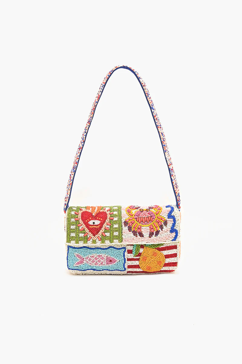 SOL & BLUE SEAS BEADED HANDBAG