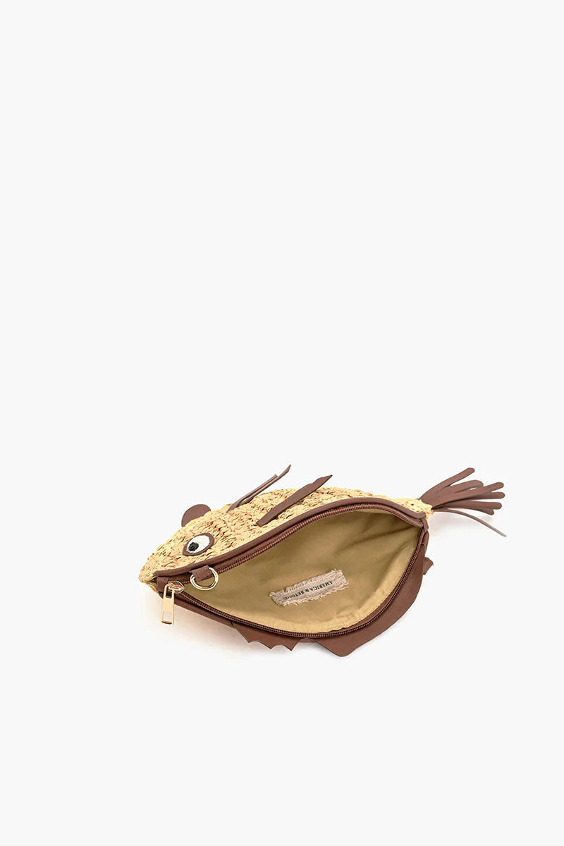 AQUATIC RAFFIA PISCES BAG