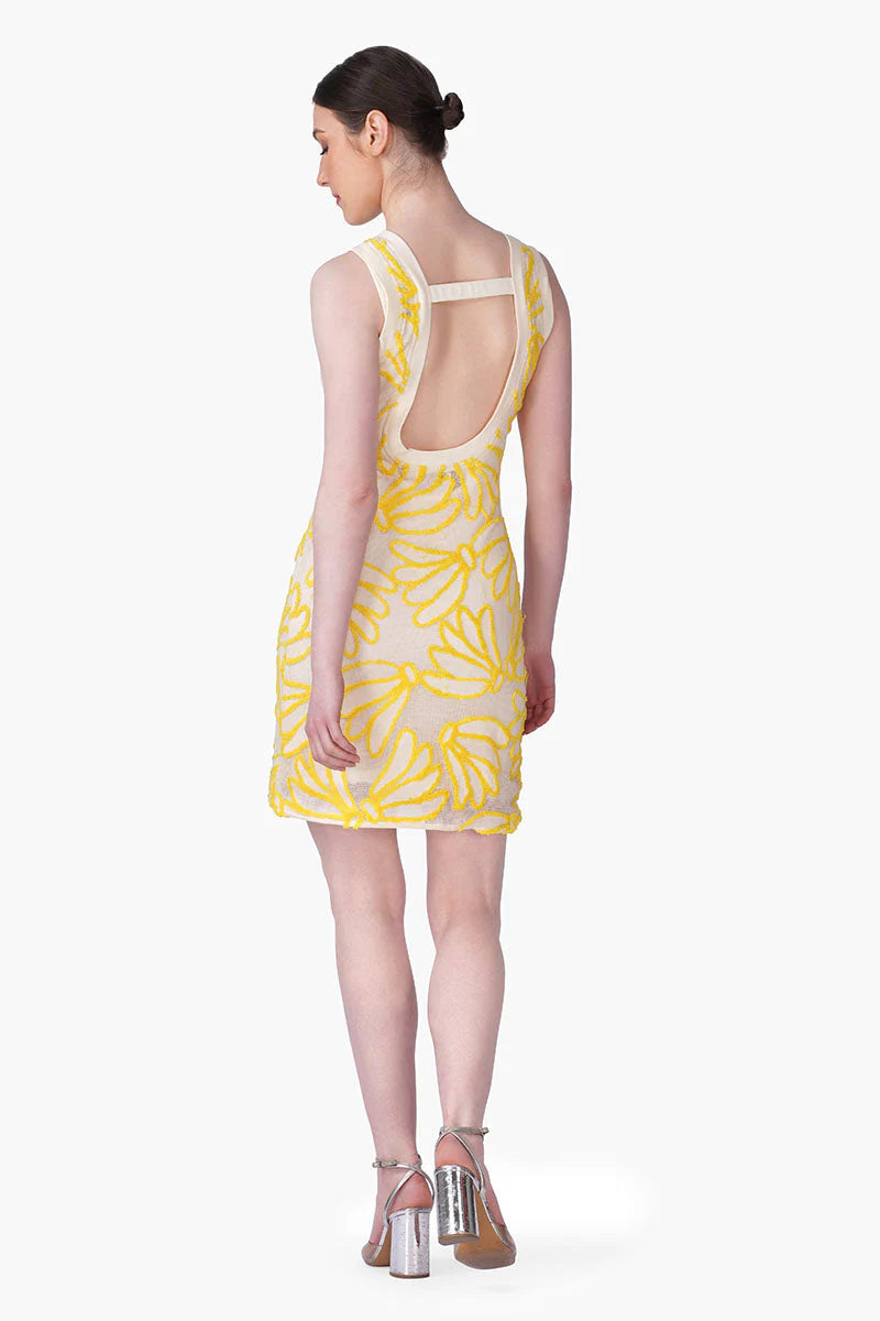 GOLDEN HOUR EMBROIDERED DRESS