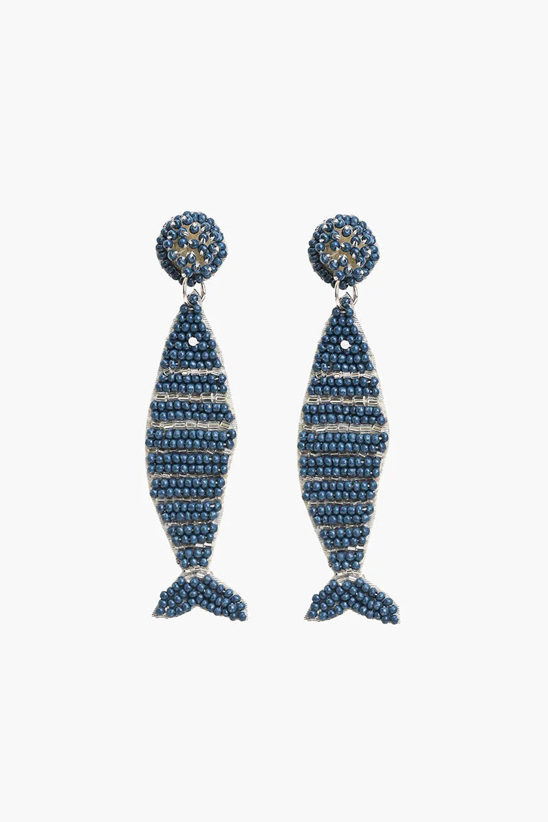 SAWTOOTH STITCH BEADED EARRINGS