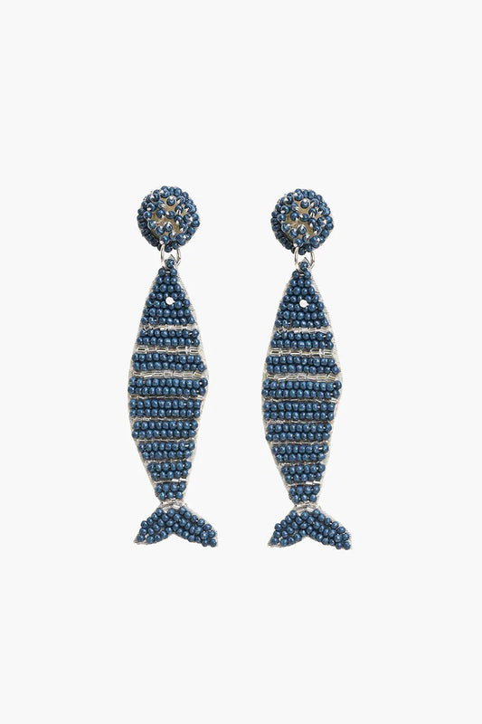 SAWTOOTH STITCH BEADED EARRINGS