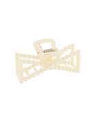 PEARL RIBBON CLAW HAIR CLIP