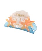 STARFISH & SEASHELL HAIR CLAW CLIP