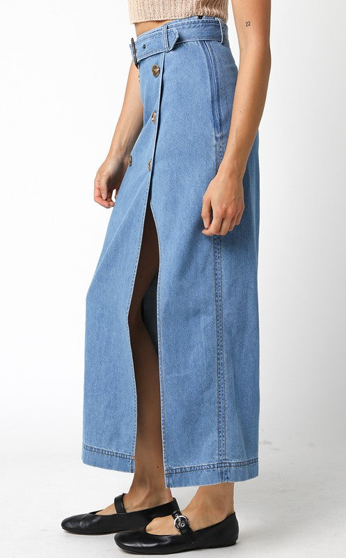 SAILOR BUTTON DOWN SKIRT