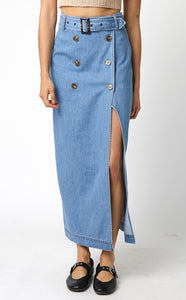 SAILOR BUTTON DOWN SKIRT