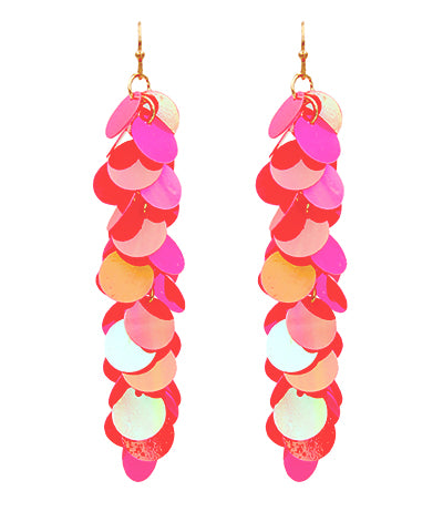 SEQUIN FRINGE EARRINGS