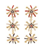 USA 3 FIREWORKS EARRINGS