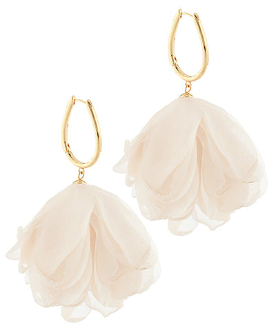 CHIFFON FLOWER EARRINGS