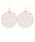 ROUND SHAPE BEADED EARRINGS