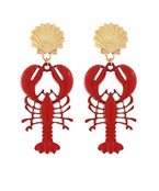LOBSTER DANGLE EARRINGS
