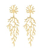 CORAL DANGLE EARRINGS