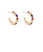 USA PATRIOT HOOP EARRINGS