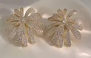 FIRECRACKER FLOWER CRYSTAL EARRINGS