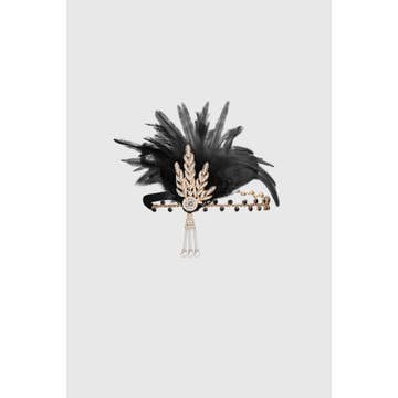 GATSBY FEATHER HAIR ACCESSORY