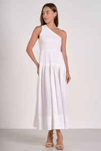 OH MY GAUZE ONE SHOULDER DRESS