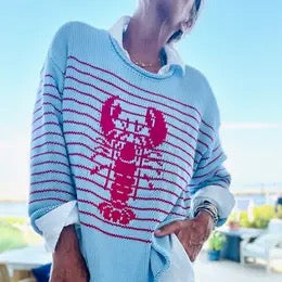 STRIPED CUDDLY LOBSTER SWEATER