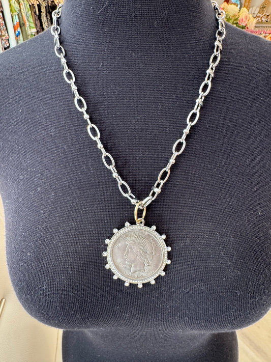 LADY LIBERTY COIN NECKLACE