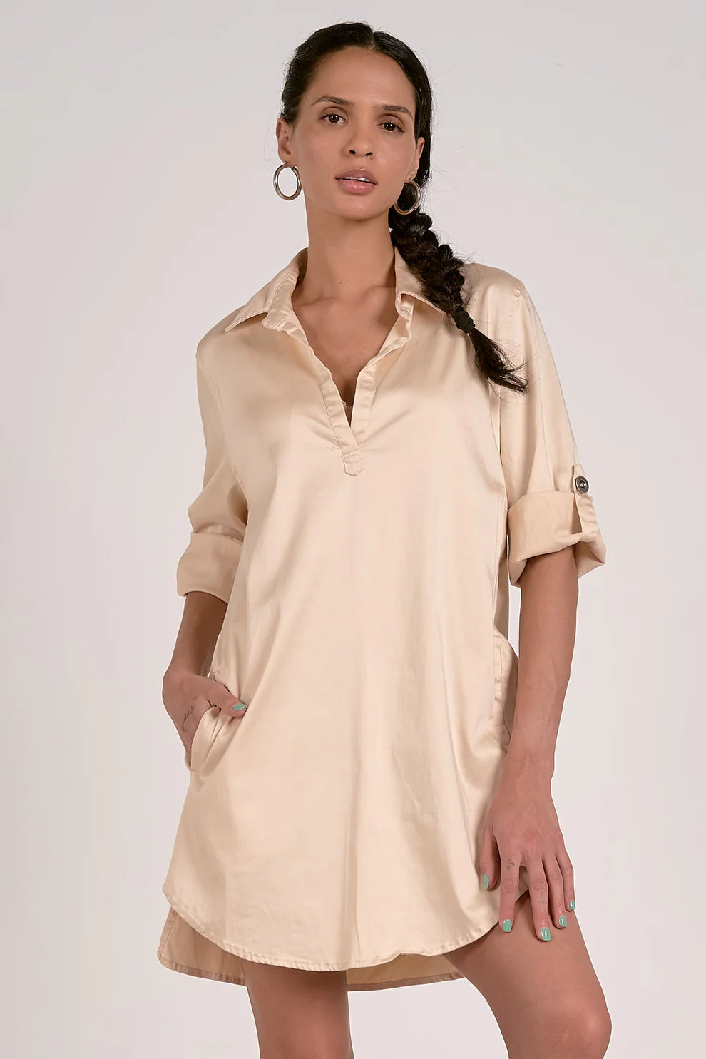 SEVILLE SATIN DRESS