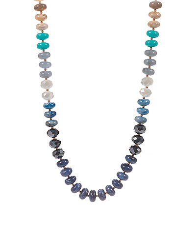 MULTICOLOR GLASS BEAD NECKLACE